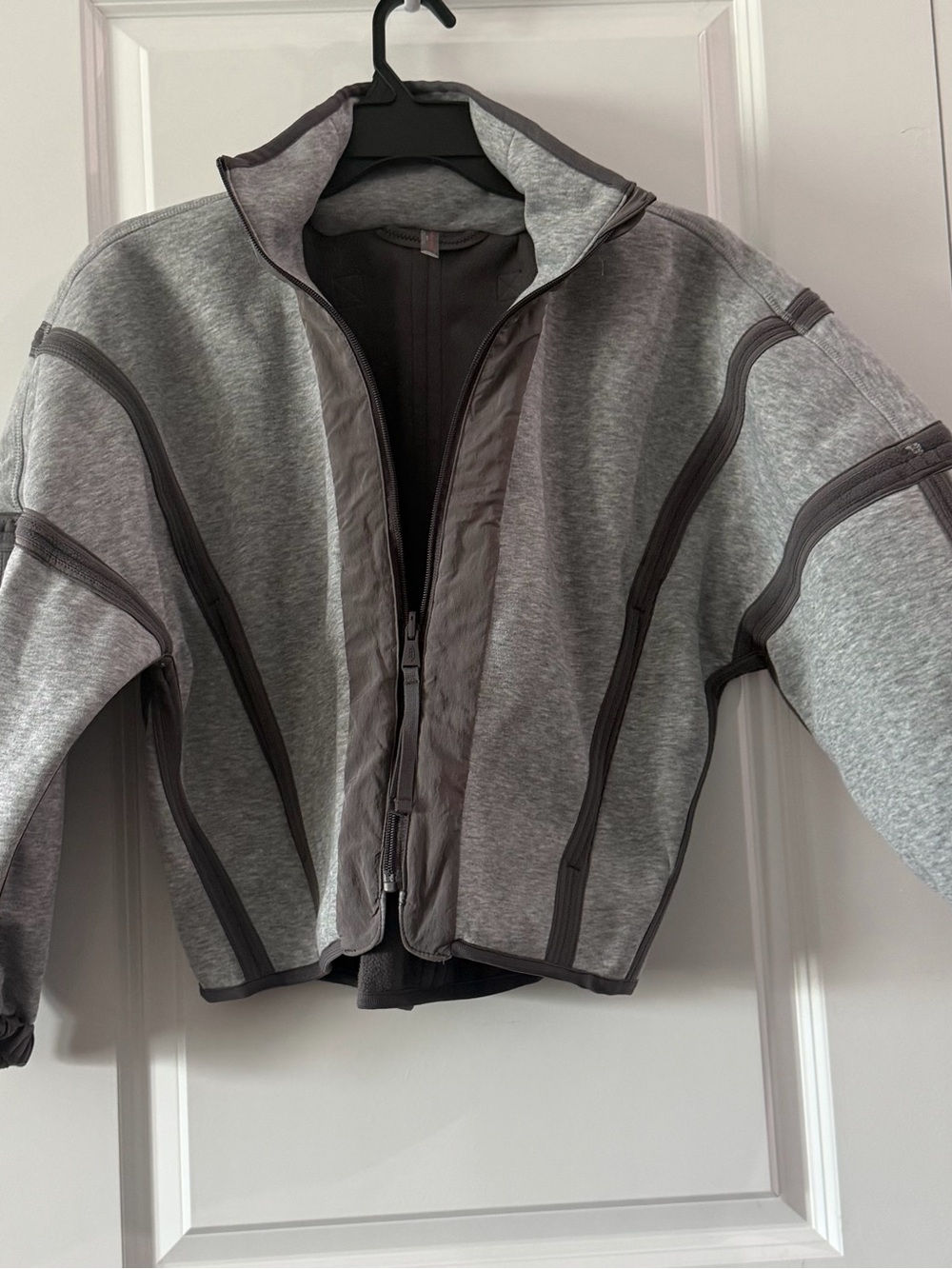Free People Women’s Gray Zip-Front Jacket - Casual Layering